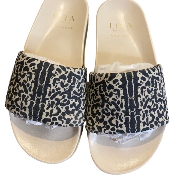 Lita by Ciara Shoes - New in box Lita by Ciara Cheetah Print leather slides size 37
